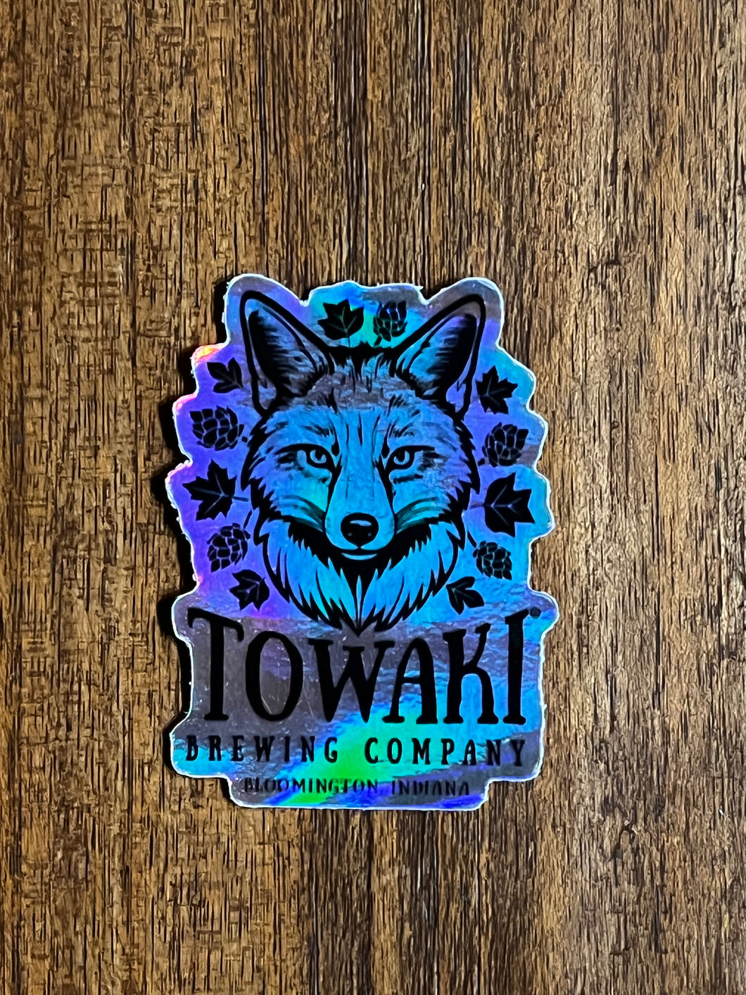 Holographic Towaki Sticker with Black Logo - 2.5