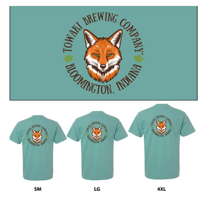 Towaki Short Sleeved Shirt with Circular Fox Logo